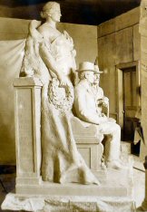 Plaster Cast of Evansville Coliseum Statues