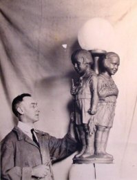 Clay Model of Top of Joseph Fountain