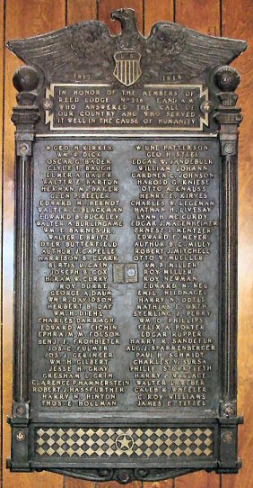 Masonic Temple Plaque