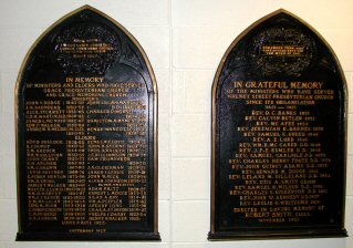 First Presbyterian Church Plaque
